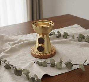 Luxury Home Fragrance Incense Burner Set Modern Mubkhara <b>Bakhoor</b> Burner Arabic <b>Oud</b> Incense Holder at Wholesale price - Product Image 5
