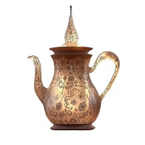 Vintage Style Arabic Metal Dallah Coffee Pot for Serving Coffee Home Decor and Guest Use - Product Image 3