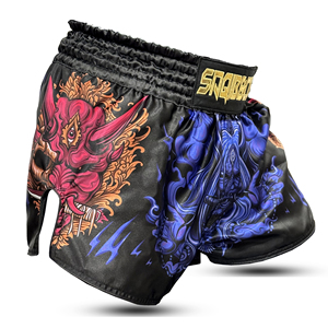 Nouveauté 2026 – Short ajusté de Muay Thai pour homme en Spandex/Polyester par sublimation, séchage rapide, léger et respirant pour le Kick Boxing - Product Image 2