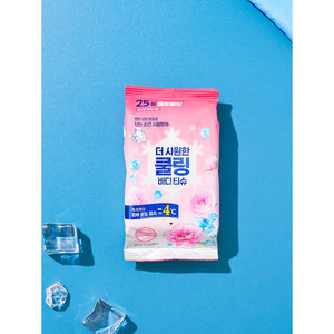 High Quality Powerful <b>Cooling</b> Water Tissue 25 Sheets Flower Scented Face Washing Product Model Daiso0234 at Low Price - Product Image 1