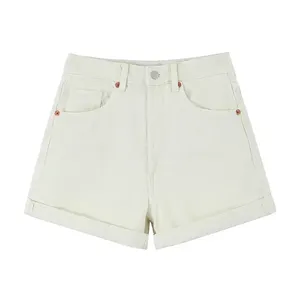 Shorts Cargo de Mezclilla para Mujer, Moda Urbana, 100% Algodón, Transpirables, Ecológicos, Color Azul Lavado, Corte Regular, Colores Personalizables - Product Image 2