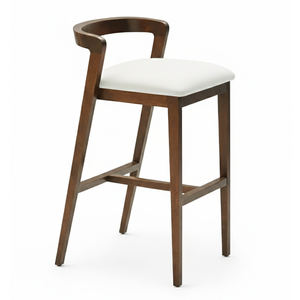 เก้าอี้บาร์ดีไซน์อินดัสเทรียลไม้วอลนัทคุณภาพเยี่ยม ราคาสุดคุ้ม ทนทาน เป็นมิตรกับสิ่งแวดล้อม พร้อมเบาะนั่งหุ้มผ้า - Product Image 3