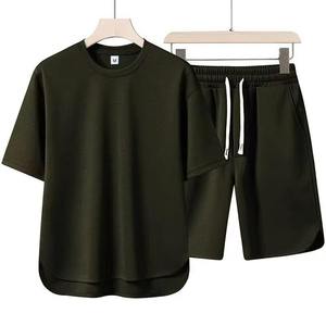 Custom Men Oversized T Shirt Shorts Set Summer <b>Polyester</b> Printed Eco-Friendly Two Piece <b>Tracksuit</b> Casual Streetwear Gym Wear - Product Image 6