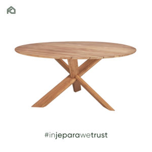 Table à manger pliable 4 places en teck massif, style contemporain moderne, pour intérieur/extérieur, mobilier de salle à manger, maison, hôtel, entrée - Tiro - Product Image 5