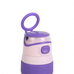 Gourde de sport portable antichoc, thermos créatif bicolore 500 ml en acier inoxydable, double mode de consommation - Product Image 2