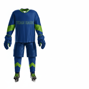 Suministro directo de fábrica, uniforme de hockey sobre hielo personalizado para equipos, uniforme de hockey sobre hielo de poliéster con etiqueta privada para entrenamiento - Product Image 2