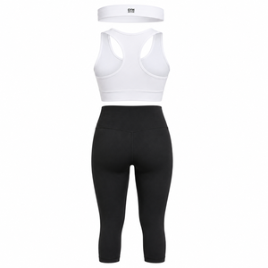 Conjunto Deportivo de 2 Piezas para Mujer: Sujetador Deportivo de Alta Sujeción de Secado Rápido y Leggings de Malla, Ropa Deportiva Personalizada para Gimnasio, Fitness, Yoga y Entrenamiento - Product Image 6