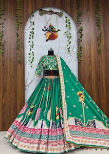 Vestido Maxi Afgano Kuchi de Algodón Verde, Bordado, Línea A, Largo hasta el Suelo, Vestido Tradicional para Mujer con Borlas para Bodas y Fiestas - Product Image 6