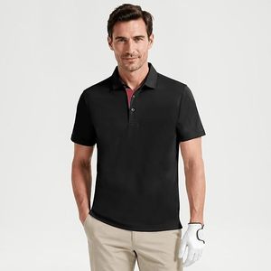 Polo de algodón verde para hombre, manga corta, para todas las estaciones, estilo uniforme, tela de alta calidad, camisetas tipo polo, cuello personalizable - Product Image 5