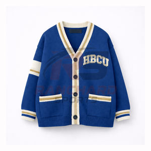 Suéter Cárdigan Universitario con Logotipo, Suéter de Punto con Botones HBCU, Fabricante Mayorista OEM ODM - Product Image 1