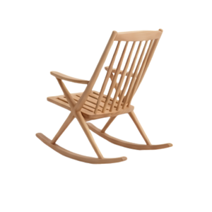 Modern Durable Solid Teak <b>Wood</b> Laser Printed Outdoor <b>Rocking</b> <b>Chair</b> Garden Patio Lounge <b>Chair</b> Relaxation Furniture Porch Seating - Product Image 3