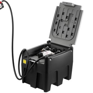 Serbatoio Diesel Portatile da 58 Galloni con Pompa di Trasferimento Elettrica 12V, Portata 10 GPM, Tubo in Gomma da 13,1 Piedi, Attrezzatura per Veicoli - Product Image 2
