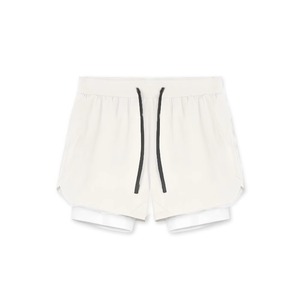 Pantalones Cortos Deportivos 2 en 1 para Hombre, al por Mayor, Personalizados, de Alta Calidad, Transpirables, que Absorben el Sudor, para Gimnasio y Entrenamiento - Product Image 1