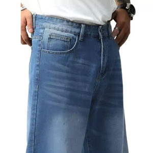 Jeans baggy pour hommes, streetwear, avec logo personnalisé, design personnalisé, jeans baggy pour enfants, pantalon en denim ample à jambes larges pour hommes - Product Image 5
