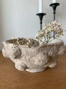 ชามกระดาษเยื่อกระดาษทำมือ เป็นมิตรกับสิ่งแวดล้อม ทนทาน ของตกแต่งบ้านที่ไม่เหมือนใคร สไตล์โมเดิร์นอาร์ตเดโค แข็งแรง ทนทาน ผลิตตามสั่ง ด้วยวัสดุธรรมชาติ - Product Image 6