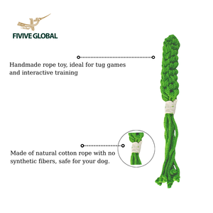 Jouets de remorqueur tressés écologiques en gros, offre une expérience enrichissante et amusante, cadeau attentionné pour animal de compagnie, corps tressé épais pour mâcher - Product Image 2