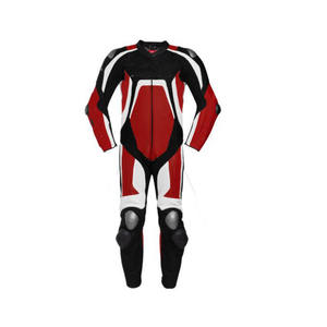 Combinaison de moto en cuir respirante et coupe-vent, fabriquée sur mesure avec logo personnalisé, prix d'usine - Product Image 3