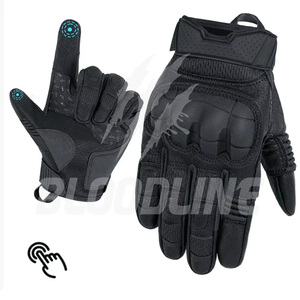 Gants de moto Bloodline, longueur poignet, en PU, style sportif, compatibles écran tactile, pour extérieur, printemps-été - Product Image 2