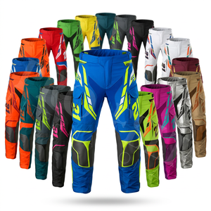 Regular Fitted Motorcycle Riding Pants Protective Cargo Trousers Breathable Anti Slip with Knee Pads Outdoor Gear Textile Pants - Product Image 1