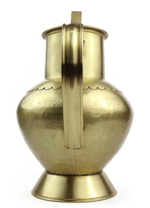 Pichet moderne en acier inoxydable, design rustique décoratif pour la maison et le jardin, vases à fleurs faits à la main, vaisselle décorative pour les fêtes - Product Image 4
