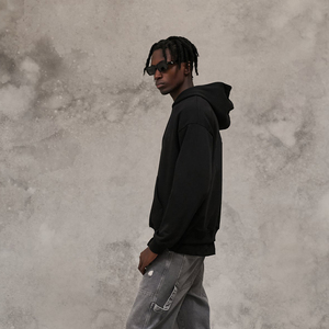 Últimos modelos de sudaderas con capucha de gran tamaño, con logotipo personalizado OEM, marca privada, 100% algodón, lavado ácido, felpa francesa, estilo streetwear, hombros caídos. - Product Image 3