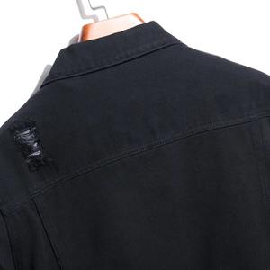 Veste en jean printemps-automne pour hommes, grande taille, style workwear, manteau en jean, vente en gros d'usine, vestes en jean bleues unisexes - Product Image 6