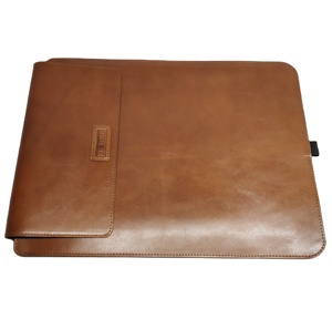 Aniline Full Grain Leather Laptop Sleeves Covers Multifunction <b>Tablet</b> Protection Mouse Pad <b>Stand</b>/Bracket Business Export Vintage - Product Image 1