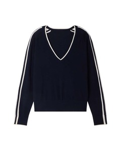 Active Safety Men's Navy <b>Polo</b> <b>Neck</b> Knitted <b>Sweater</b> Solid Color Casual Long Sleeve Summer Wear Polyester/Cotton Quick Dry - Product Image 3