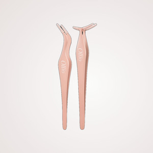 Pestañas postizas Olio sin pegamento, pinzas para pestañas en forma de L, extensiones de pestañas Yelix - Product Image 2