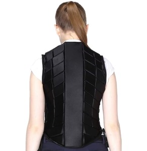Chaleco de Seguridad de Alta Calidad para Montar a Caballo, Chaqueta Acolchada Ecuestre, Protector Corporal Negro Personalizable - Product Image 3