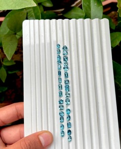 Pierres précieuses naturelles en vrac de 14,3 carats, taille poire, couleur bleue, taille libre pour la fabrication de bijoux, 30 pièces, Mehrajudin Gems MG-NU991 - Product Image 4