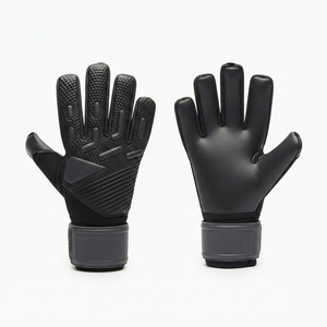 Gants de gardien de but en latex respirants et antidérapants pour le football en extérieur, avec protection des doigts et du pouce, évacuation de l'humidité et fermeture auto-agrippante. - Product Image 5