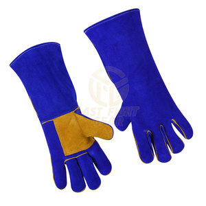 High Quality Heat Resistant Leather Made Welding <b>Gloves</b> Pakistan Made Wholesale Welding <b>Gloves</b> - Product Image 5