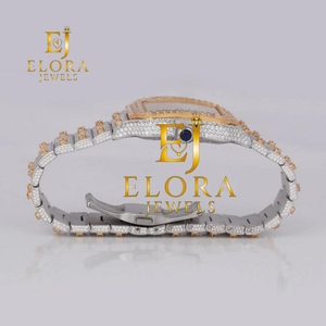 Reloj de Diamantes Moissanite de Calidad Premium para Reuniones de Negocios, Fiestas, Bodas y Eventos Especiales, Disponible para la Venta - Product Image 6