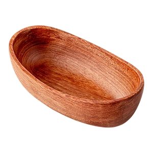 Handcrafted Wooden Oval Serving <b>Bowl</b> Solid <b>Mango</b> <b>Wood</b> Decorative Tray <b>Bowl</b> for Fruits Snacks Dry Fruits Salad Dining Table - Product Image 1