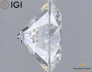 Diamant de laboratoire CVD de 4,01 carats, taille brillant rond, couleur D, clarté VVS2, pour bague de mariage, certifié IGI - Product Image 4