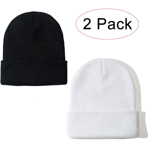 Rib Knit Beanie Hat <b>Winter</b> <b>Cap</b> Unisex Soft Warm Stretch Plain Skull <b>Cap</b> Custom Logo OEM Supplier Hat - Product Image 2