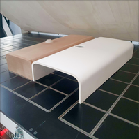 Machine de presse à membrane sous vide de formage de surface solide pour la fabrication de bassins de cintrage par thermoformage corian