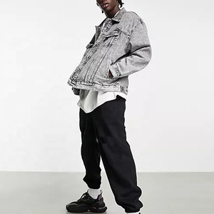 Chaqueta de Mezclilla para Hombre, Estilo Urbano, Fabricada en China, Color Gris, Tallas Grandes, Personalizada, Estilo Canadiense - Product Image 2