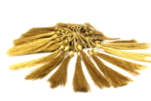 Top Quality Custom Pieces Bulk Lot Metallic Gold <b>Silver</b> Tassels with <b>Silver</b> Thread Choose Your Color Made in Pakistan Tassel - Product Image 2