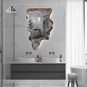 Mejore el aspecto interior de su hogar con un espejo S S PVD de forma inusual y vanguardista, que combina una forma artística con una durabilidad inigualable. - Product Image 6