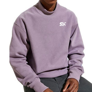 Custom Printed Logo Custom Size Sweatshirts For <b>Men</b> Pakistan Manufacture Wholesale <b>Turtle</b> <b>Neck</b> Plain Sweatshirts - Product Image 1