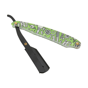 Barber Razor Professional Straight <b>Edge</b> Barber Razor Vintage Folding Knife Hair Removal Shaving <b>Tools</b> With Custom Logo - Product Image 4