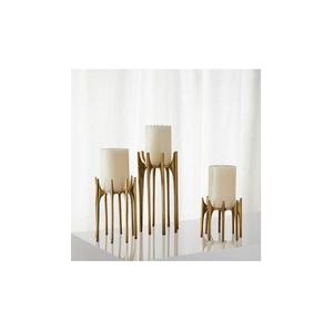 Stylish Metal Candle Holder Decorative <b>Dining</b> <b>Table</b> <b>Ornament</b> Modern Interior Accent Piece - Product Image 1