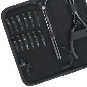 Kit complet d'outils d'installation d'extensions capillaires avec micro-perles, pinces à sertir, outil à crochet pour cheveux, outil à boucle pour cheveux, anneau de séparation pour cheveux - Product Image 6