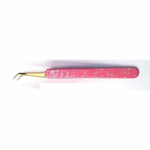 Pinzas para Pestañas de Acero Inoxidable Hechas a Mano de Primera Calidad, Punta Suave, Antimagnéticas, Mango Cómodo, Herramientas de 10 mm para Belleza - Product Image 4