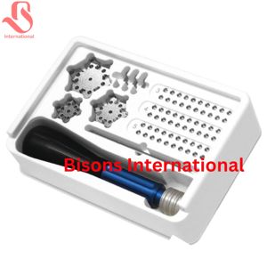 BISONS Kit d'osteosynthèse manuel en acier inoxydable pour neurochirurgie, maille crânienne 1,6 mm, pour reconstruction du crâne - Product Image 5