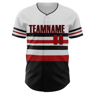 Custom Baseball Jersey Men Short Sleeve <b>Button</b> Front Team Name 00 Heat-Transfer Printed Moisture Wicking Athletic Fit All - Product Image 3
