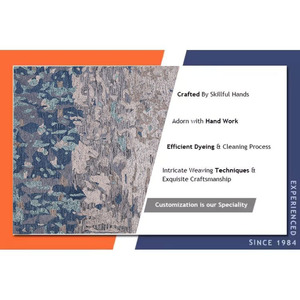 Wholesale Price Soft Floor <b>Rugs</b> Modern Design 100% Cotton Material Hand Made Embroidered Washable Customized Size for Living - Product Image 6