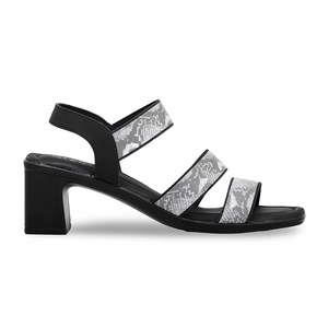 Sandalia de tacón formal negra PU0306 - Product Image 3